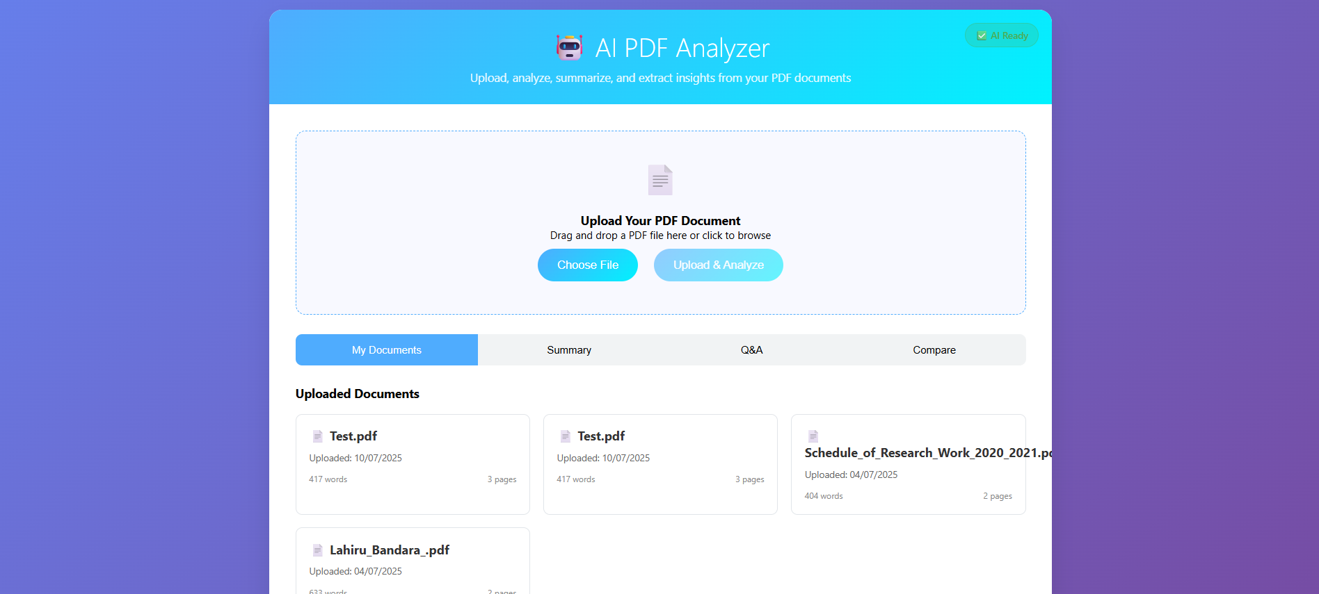 AI PDF Analyzer